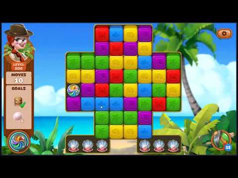 Lost Island Blast Adventure Level 806 - NO BOOSTERS 🏝️ | SKILLGAMING ✔️