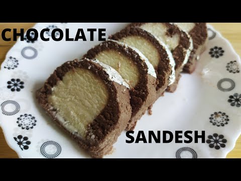 Chocolate Sandesh | How to make Chocolate Sandesh Recipe | Bengali Sondesh