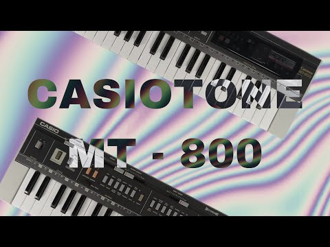 Vintage Casio MT-800 Casiotone Keyboard (1983) – Complete with Detachable Stereo Speakers image 6