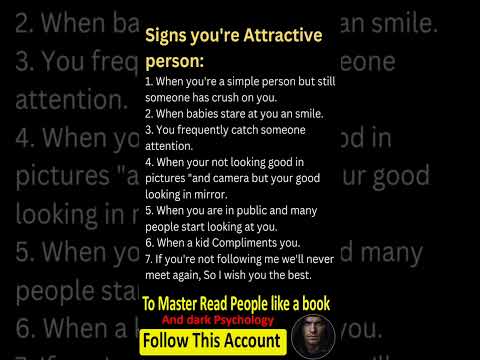 Signs you're attractive person #psychology #motivation #facts #explore #relationship #stoicism