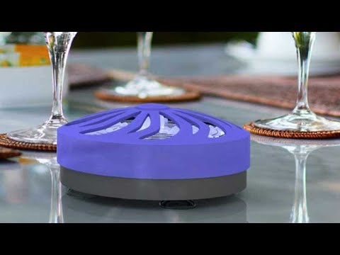 1, 2 o 4 discos matainsectos eléctrico con luz azul y recarga solar - Second Medium