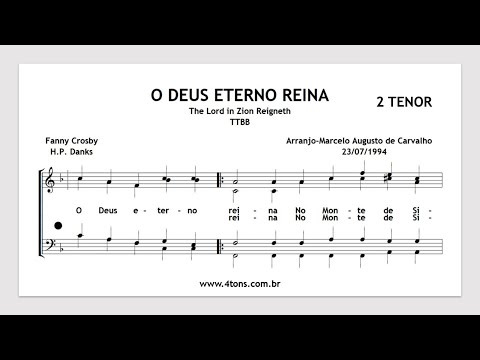 TTBB 0224 2T O DEUS ETERNO REINA 2 TENOR MIDI