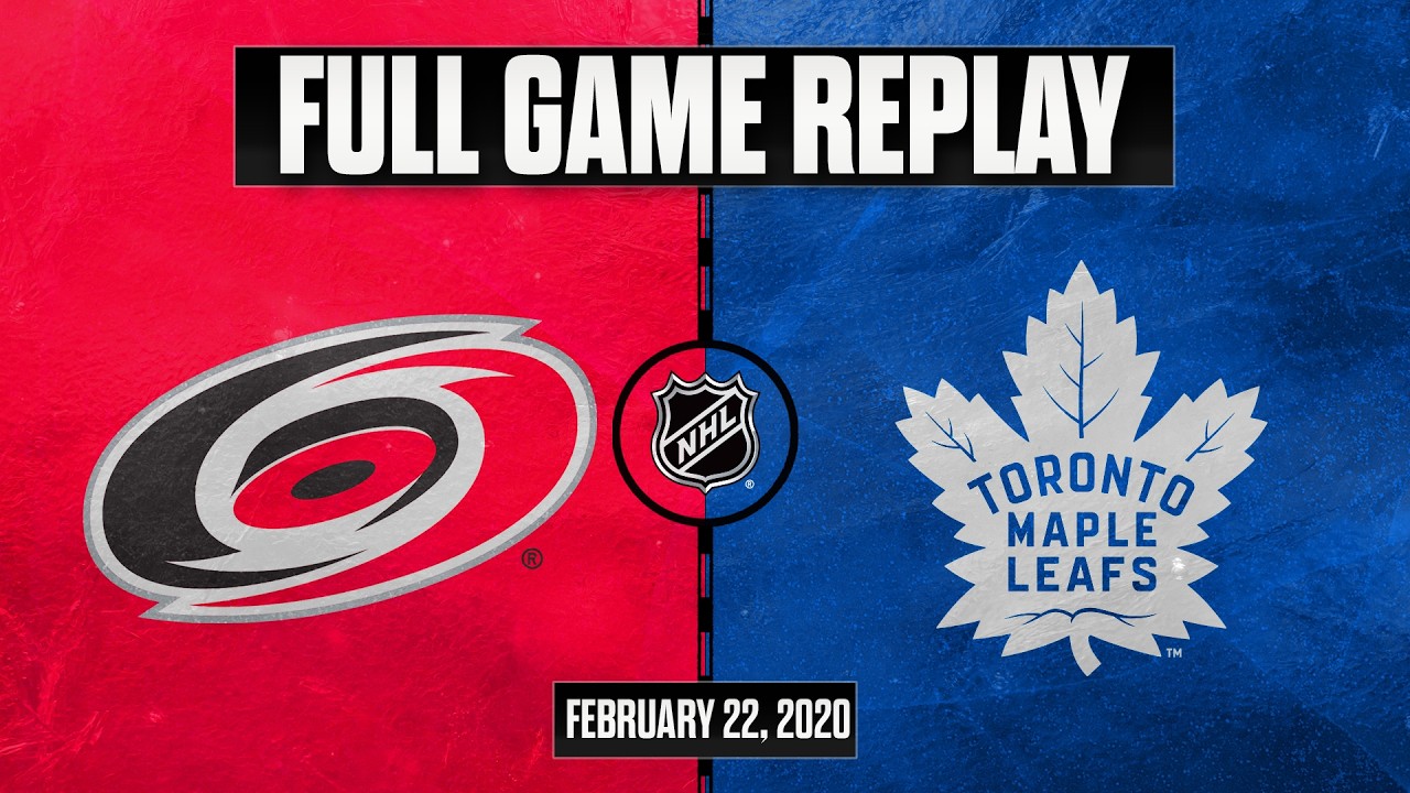 FULL GAME REPLAY: David Ayres EBUG Game | Hurricanes @ Maple Leafs 2/22/2020