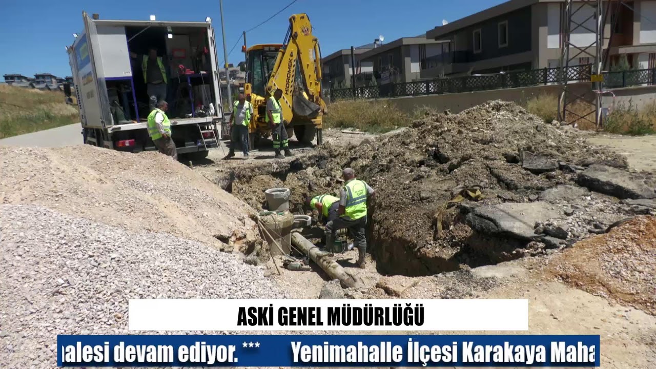 ASKİ - Karakaya Mahallesi İçerisinde Meydana Gelen Arızaya Ekiplerimizin Müdahalesi Devam Ediyor