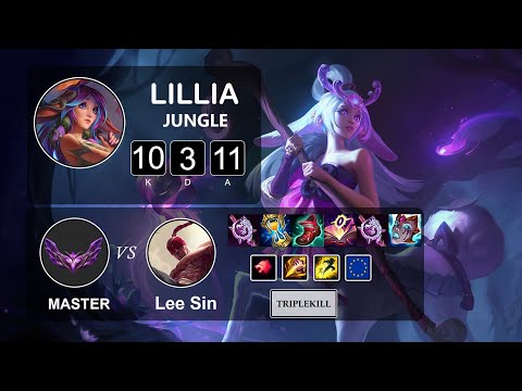 Jungle Lillia vs Lee Sin - LOL EUW Master Season 12 Patch 12.4