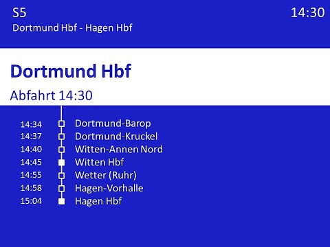 [DB Regio NRW] Ansagen S5 Dortmund - Hagen