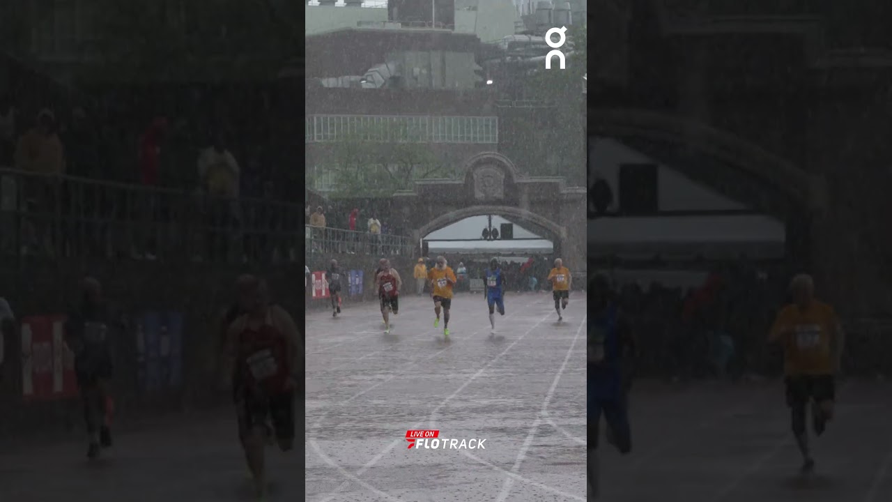 82 YEARS OLD. 🤯 16.02. At 82 Dom Stellato goes 16.02 (-1.0) to win the 80+ 100m