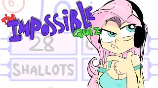 Fluttershy plays The Impossible Quiz 🍉 | I NEVER ate cardboard?!