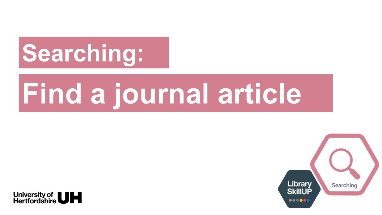 Find a Journal Article using Library Search