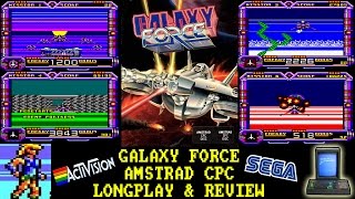 [AMSTRAD CPC] Galaxy Force - Longplay & Review