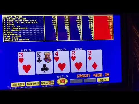 Double Bonus Poker - Video Poker - High Limit - $25/Spin