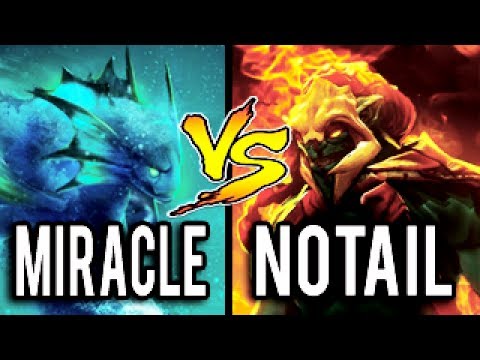 Miracle- Top 1 MMR Morphling vs Legendary Huskar Notail 9k vs 7k MMR Epic Battle Dota 2