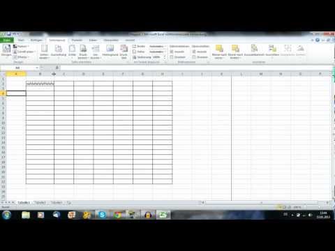Microsoft Excel Basic Course #001 - Creating Tables