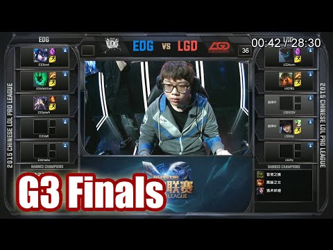 Edward Gaming vs LGD Gaming | Game 3 Grand Finals LPL Spring 2015 Playoffs | EDG vs LGD G3