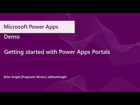 Demo Getting started with Power Apps Portals