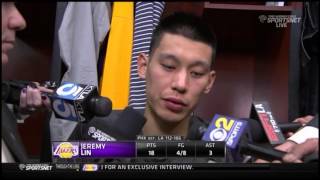 Jeremy Lin Post Game Interview - Suns vs. Lakers 11/04/14