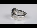 video - Mokume Embrace Engagement Ring with Blue Diamonds