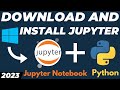 How to download and install Jupyter Notebook for Windows 10 / 11 with Python tutorial