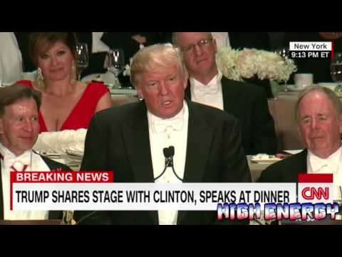 Donald Trump ROASTS Hillary Clinton at Al Smith dinner