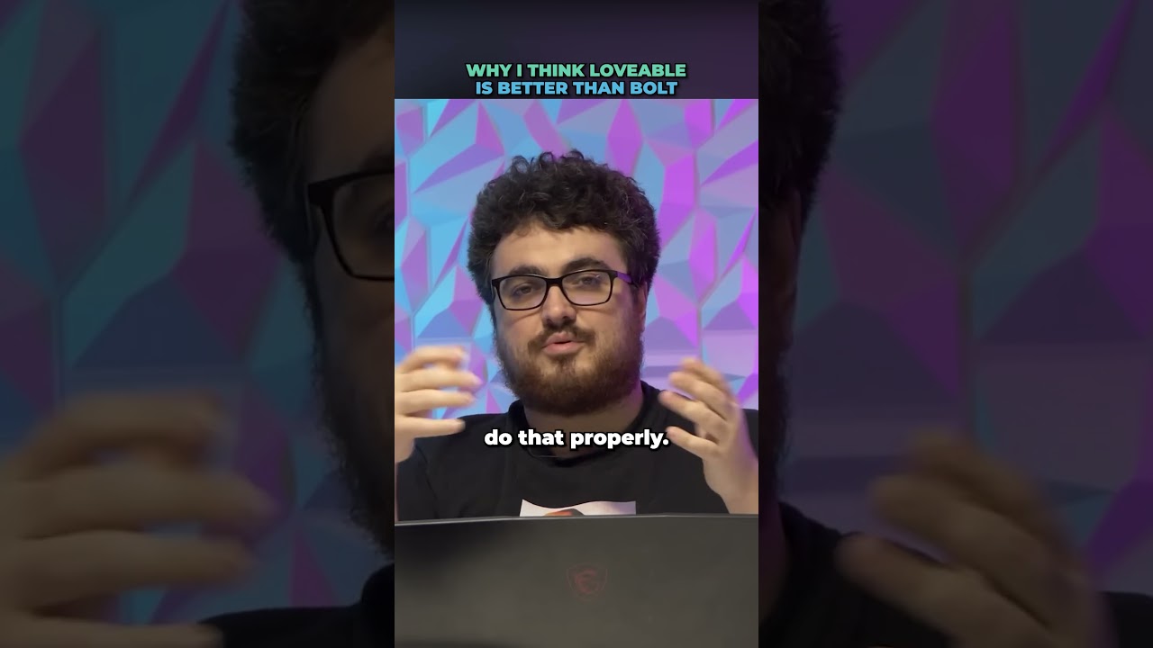 Why I Think Loveable Is Better Than Bolt #webdevelopment #ai