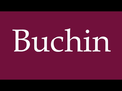 How to Pronounce ''Buchin'' Correctly in German