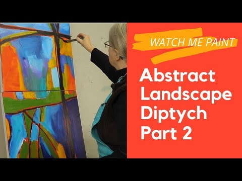 052 Abstract Landscape Diptych - Part 2