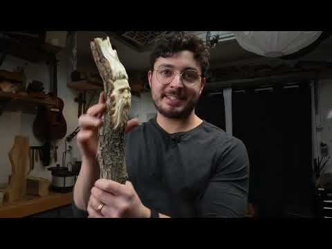 Carving A Woodspirit Into a Hiking Staff with 2 Tools-- Beginner  Woodcarving Tutorial