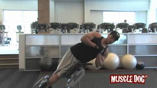 Roman Chair Oblique Crunch exercise video thumbnail