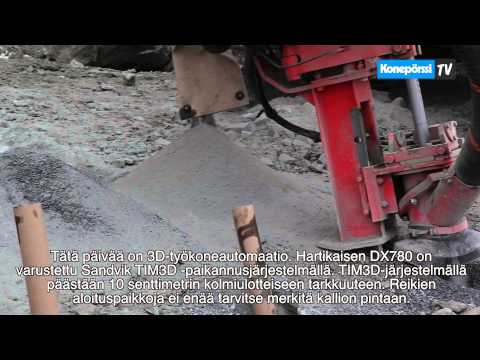 E. Hartikainen Oy poraa uudistuneella Sandvik DX780 poralaitteella