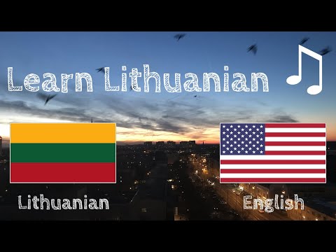 Learn before Sleeping - Lithuanian (native speaker)  - with music