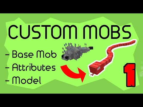 Make Your Own CUSTOM MOBS [1] || Minecraft Data Pack Tutorial