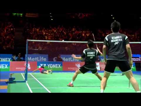 Badminton Highlights - Ahsan & Setiawan vs Endo & Hayakawa - All England 2014 MD Finals