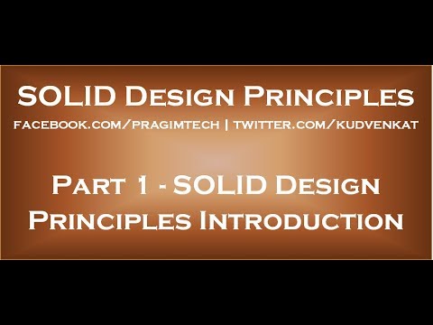 SOLID Design Principles Introduction