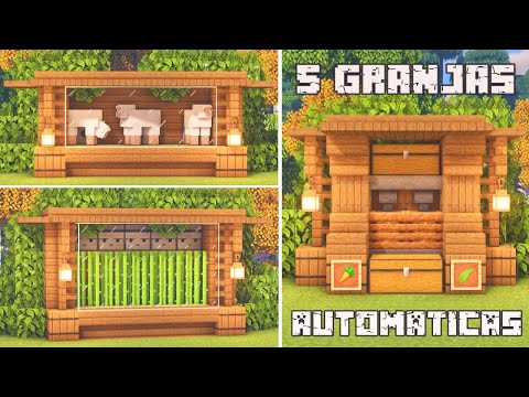 5 Automatic Farms to Start your Survival in Minecraft 1.18 - 1.20.x (TUTORIAL)