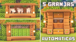 5 Automatic Farms to Start your Survival in Minecraft 1.18 - 1.19 (Relaxing Video)