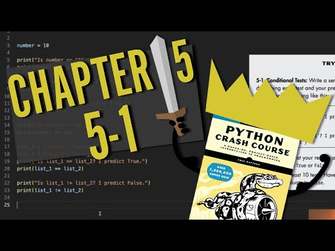 Python Crash Course Chapter 5