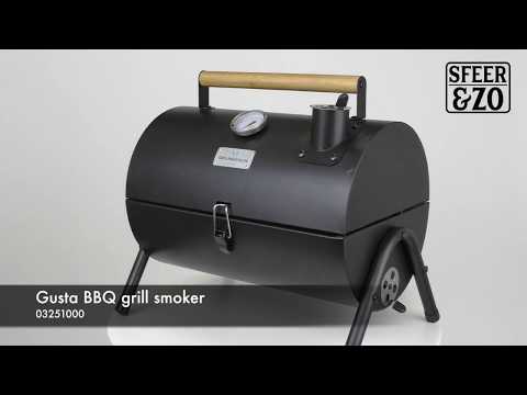 besteden peper Absoluut GUSTA. Houtskoolbarbecue Grill Roker | Zwart | DECOVRY