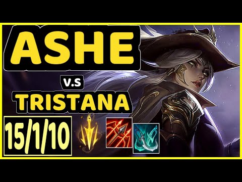 REKKLES (ASHE) vs TRISTANA - 15/1/10 KDA BOTTOM ADC CHALLENGER GAMEPLAY - EUW