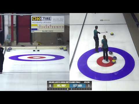2022 Curling CWG Mixed Doubles Trials Draw 2 - Oilfields Curling Club, Black Diamond AB.