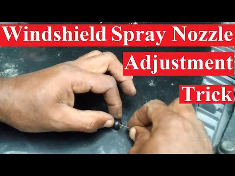 Part of a video titled Get PERFECT Windshield Washer Spray with This One Trick! - YouTube