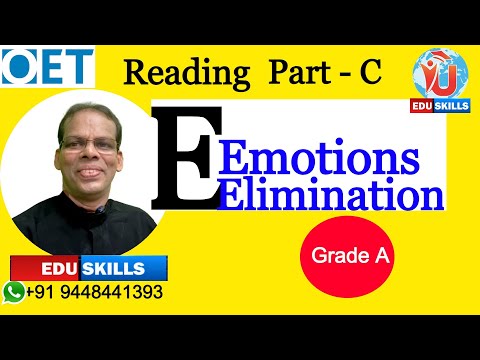 Edu Skills OET: Reading Part - C: Tips & Tricks:  CLUES & TIPS: Contrast word, Elimination, Emotion