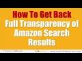Where have my Amazon search results gone? (2017) Where have my Amazon search results gone? (2017)