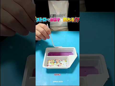 ストローでお菓子が釣れる！？ #shorts #japan