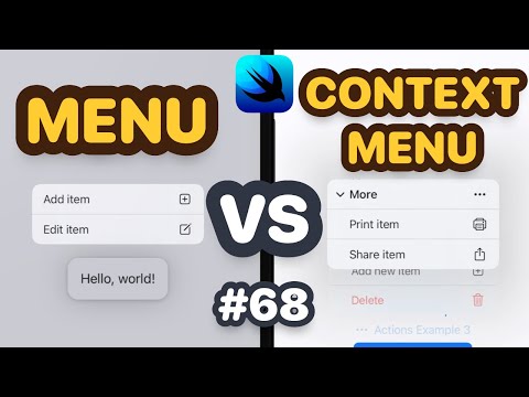 Menu VS Context Menu In SwiftUI (Breaking down the difference between Menu and Context Menu) thumbnail