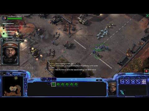 StarCraft 2 Three Races Co-op Campaign: Wing of Liberty Mission 1 - Liberation Day