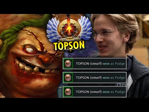 It's your boy!! TOPSON PUDGE - Bullying 6K MMR with Smurf ID Dota 2