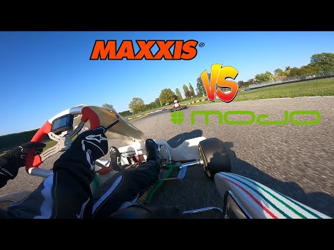 Maxxis vs Mojo (used tyres) comparison - Tony Kart - Rotax Max
