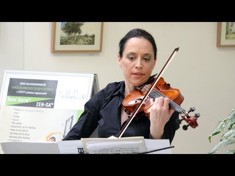 violinistka Anja Bukovec  in pianist Igor Vićentić, koncert v MGC Bistrica 3  6  2019
