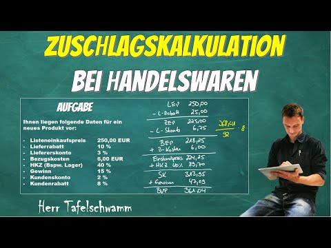 Calculation of merchandise - Simple forward surcharge calculation with handling cost surcharge