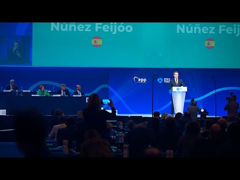 Alberto Núñez Feijóo interviene en el Congreso del PPE